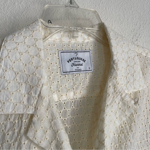 Portuguese Flannel Mesh Folclore Short Sleeve Button Down Shirt - Picture 3 of 7